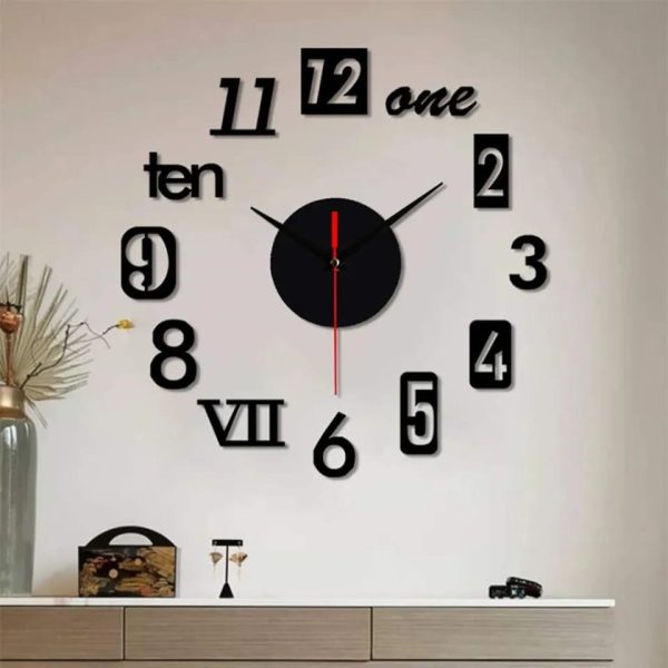 Wooden 3D DIY Wall Clock