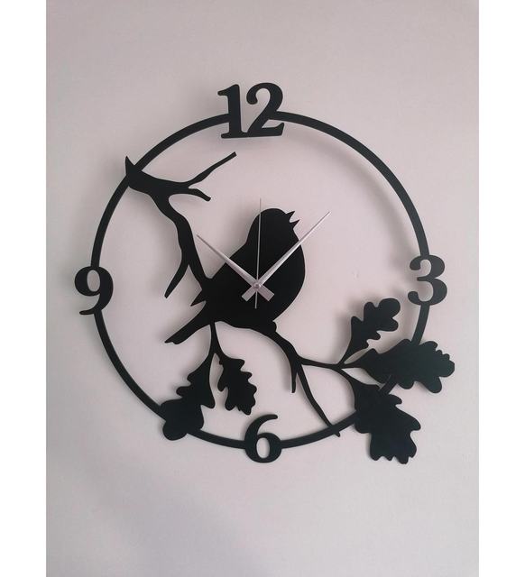 Sparrow Decorative 3d Wooden Wall Clock For Living Room Bedroom